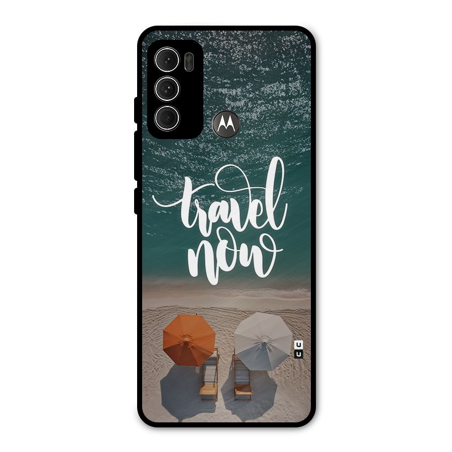 Travel Now Metal Back Case for Moto G60