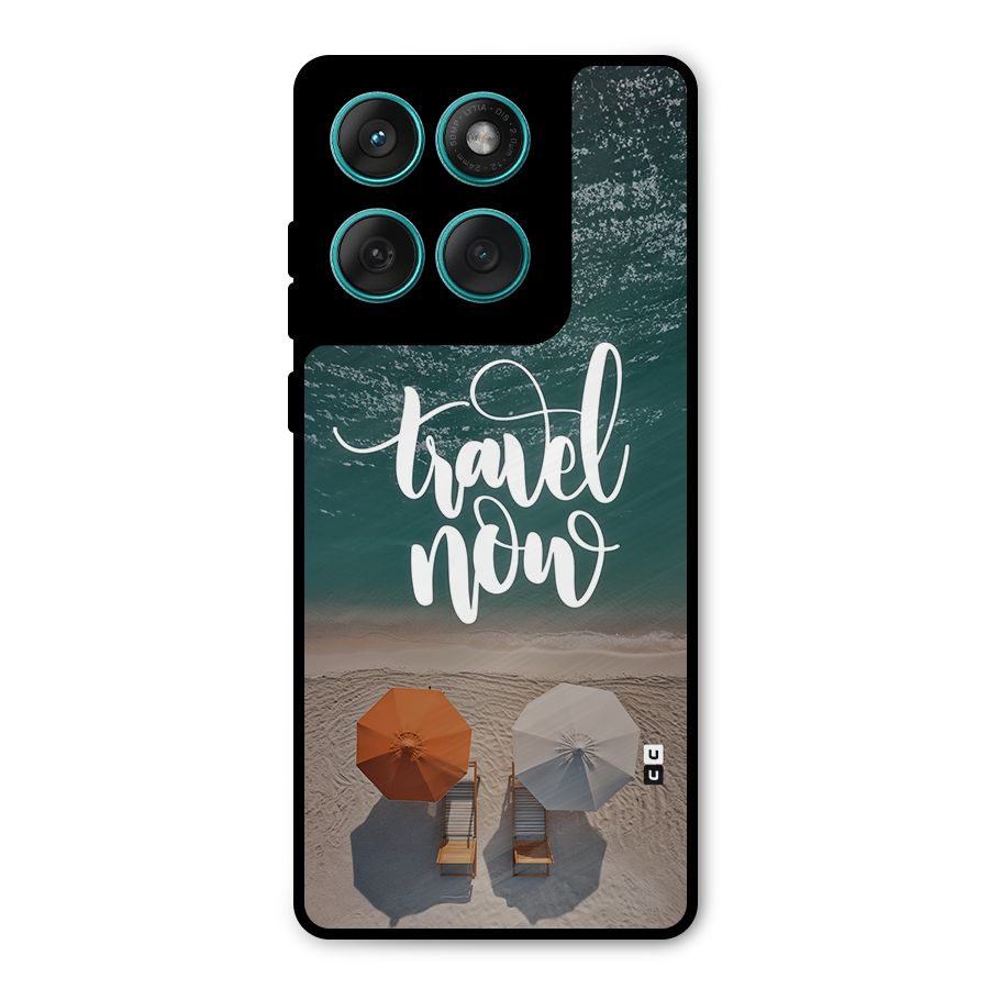 Travel Now Metal Back Case for Motorola Edge 60 Fusion
