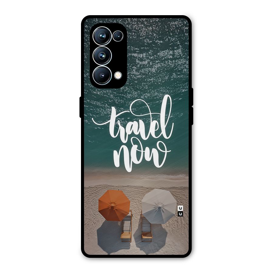 Travel Now Metal Back Case for Oppo Reno5 Pro 5G