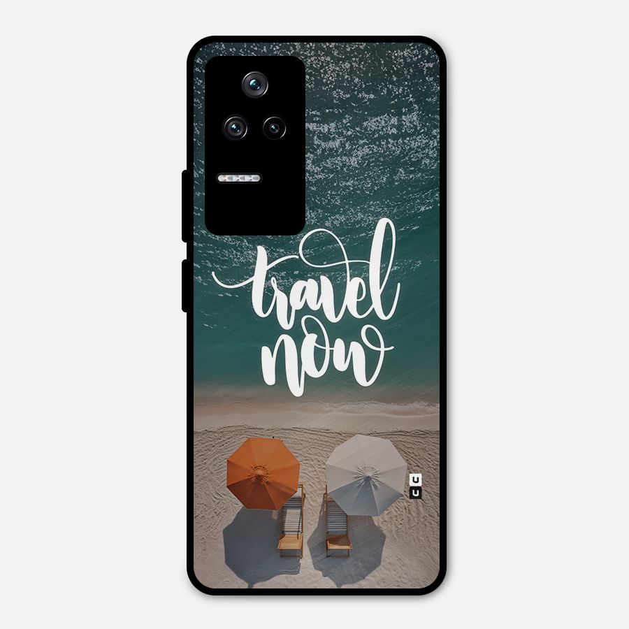 Travel Now Metal Back Case for Poco F4 5G