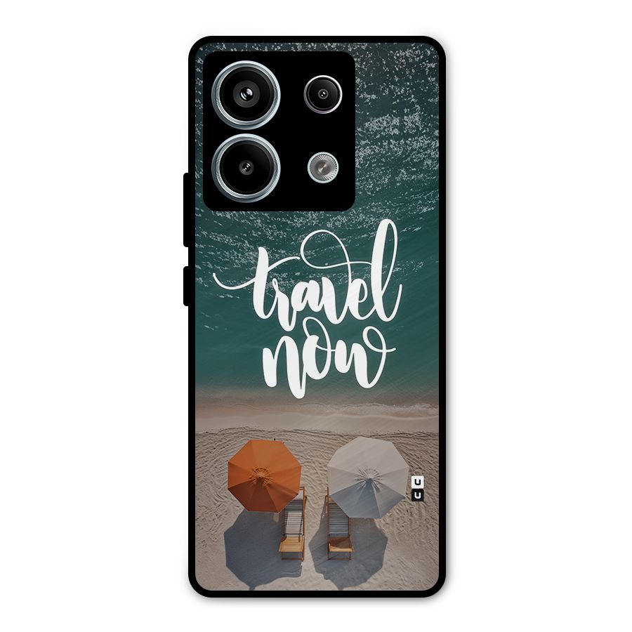 Travel Now Metal Back Case for Redmi Note 13 Pro 5G