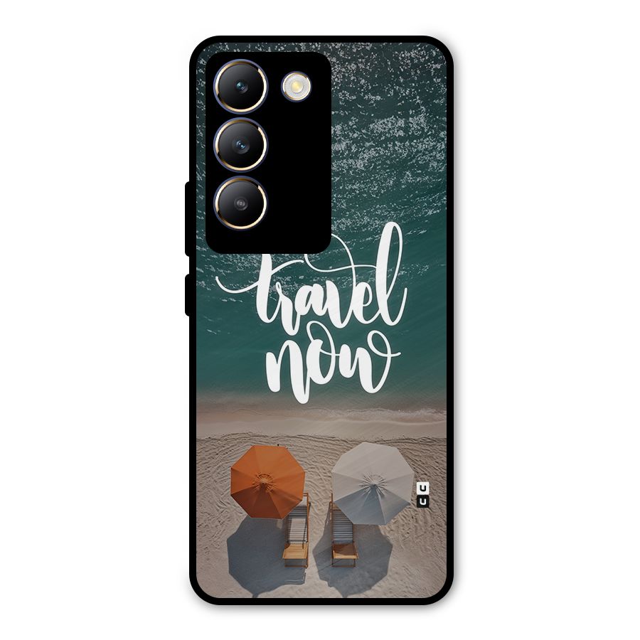 Travel Now Metal Back Case for Vivo T3 5G