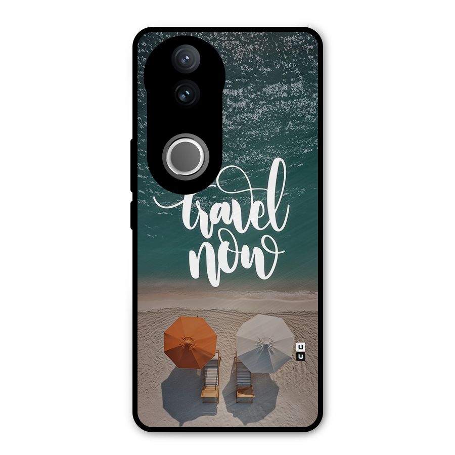 Travel Now Metal Back Case for Vivo V50e