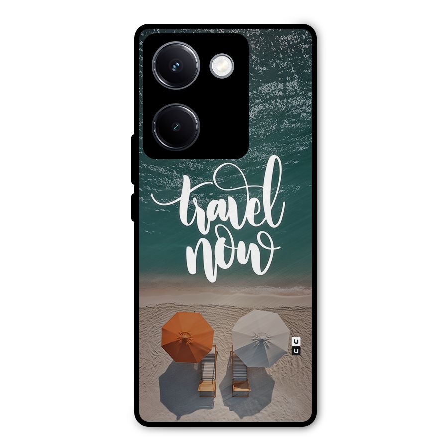 Travel Now Metal Back Case for Vivo Y300 Plus