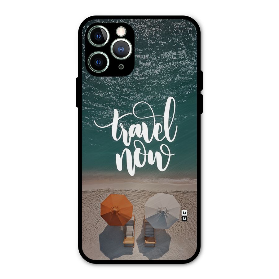 Travel Now Metal Back Case for iPhone 11 Pro Max