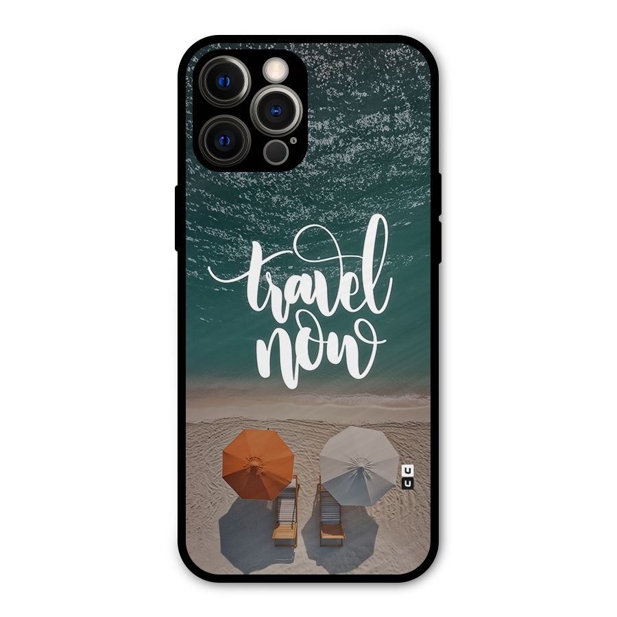 Travel Now Metal Back Case for iPhone 12 Pro Max