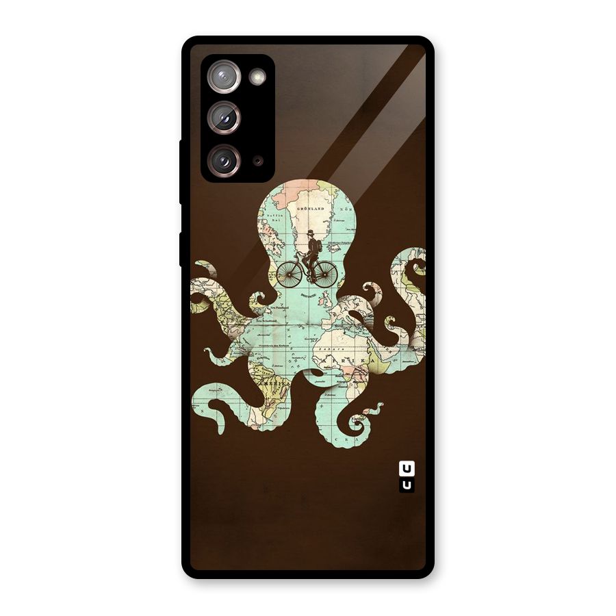 Travel Octopus Glass Back Case for Galaxy Note 20