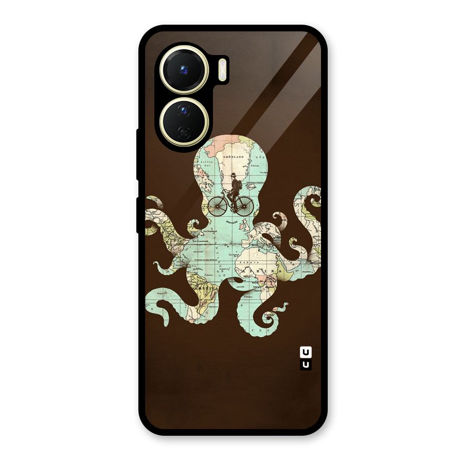 Travel Octopus Glass Back Case for Vivo Y56