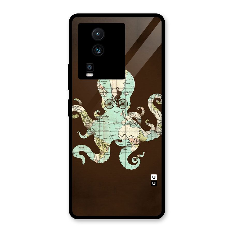 Travel Octopus Glass Back Case for Vivo iQOO Neo 7