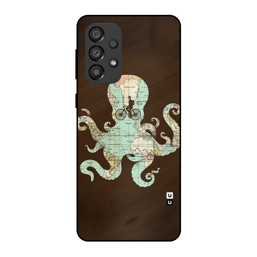 Travel Octopus Metal Back Case for Galaxy A33 5G