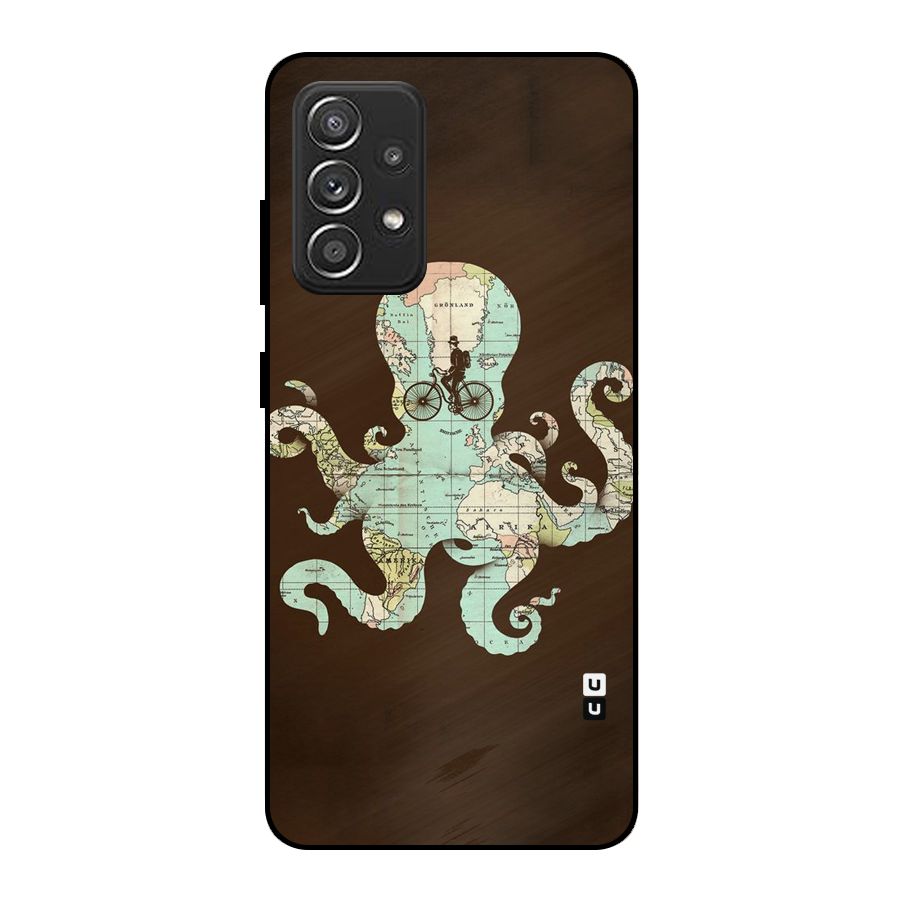 Travel Octopus Metal Back Case for Galaxy A52