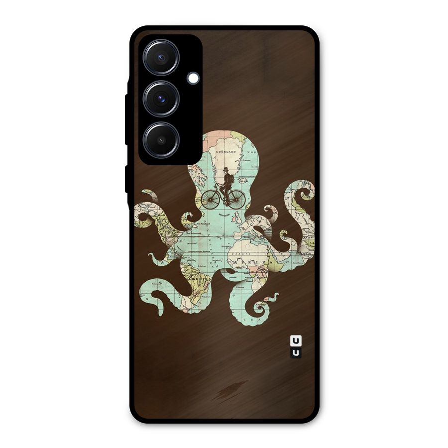 Travel Octopus Metal Back Case for Galaxy A55