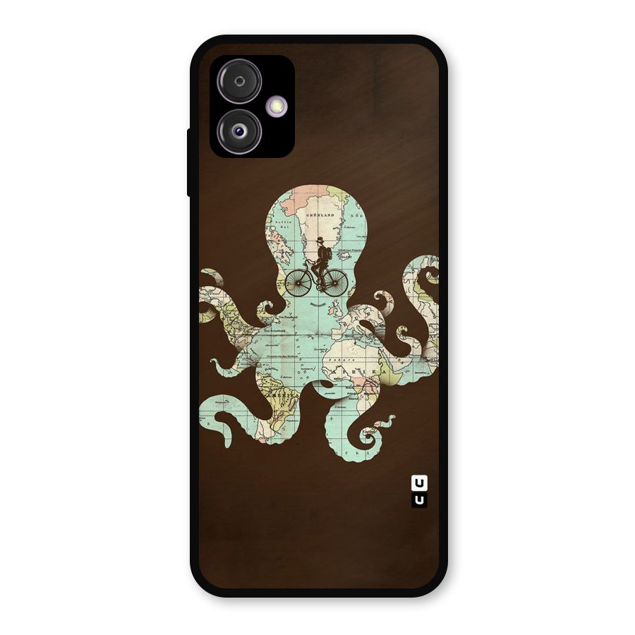 Travel Octopus Metal Back Case for Galaxy F14