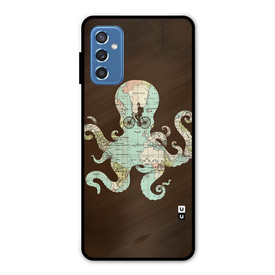 Travel Octopus Metal Back Case for Galaxy M52 5G