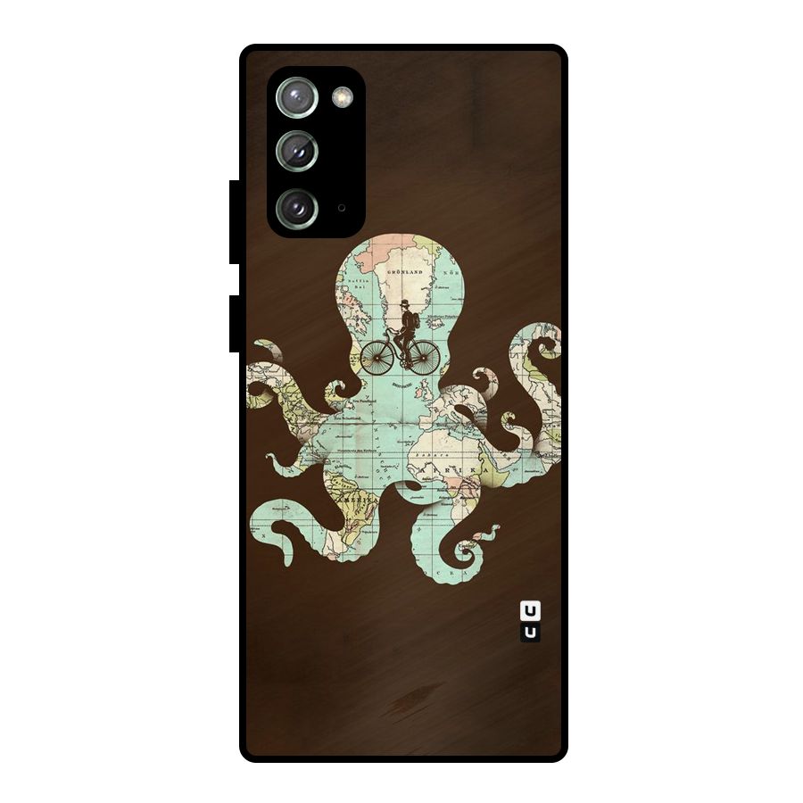 Travel Octopus Metal Back Case for Galaxy Note 20