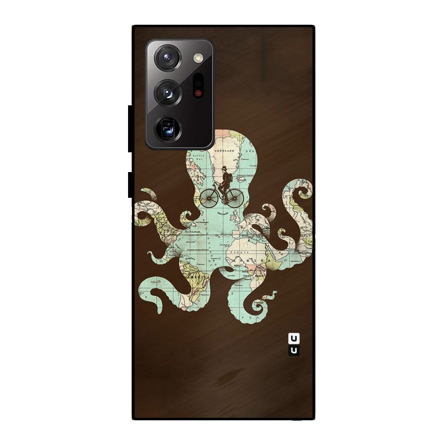 Travel Octopus Metal Back Case for Galaxy Note 20 Ultra