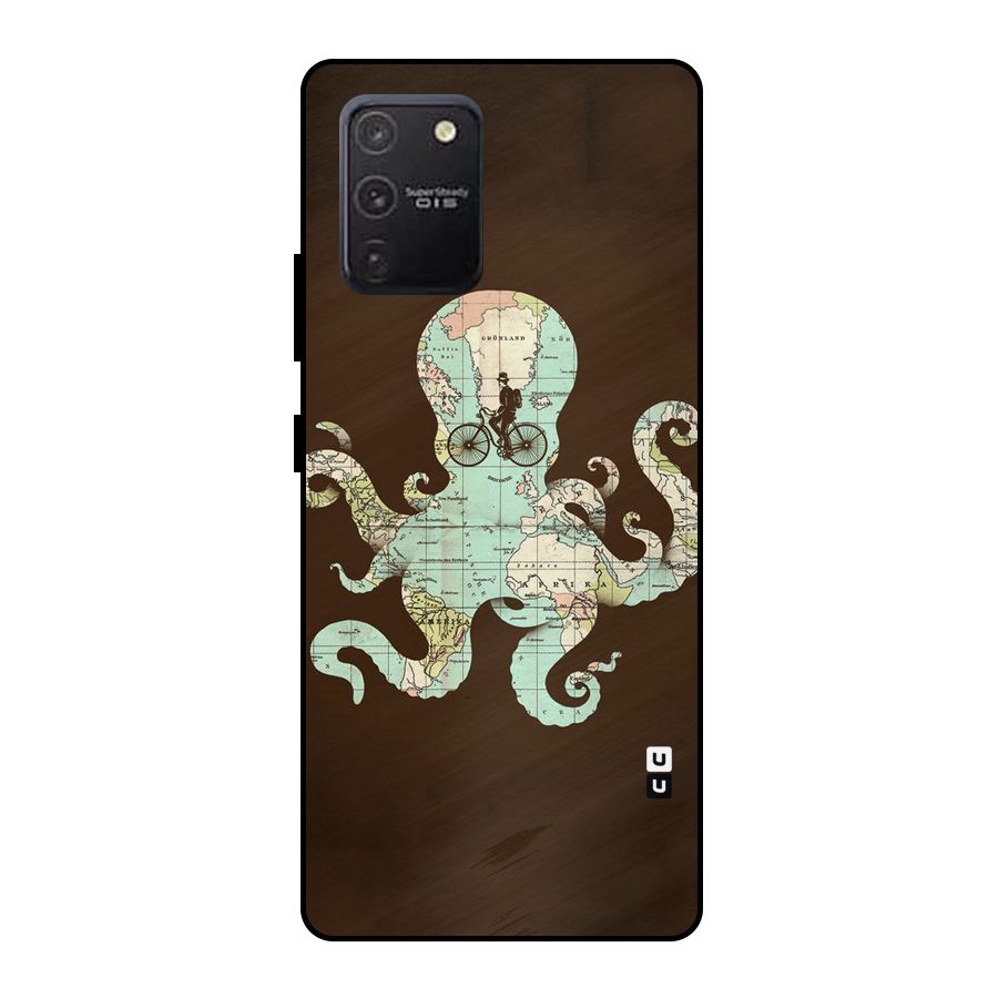 Travel Octopus Metal Back Case for Galaxy S10 Lite