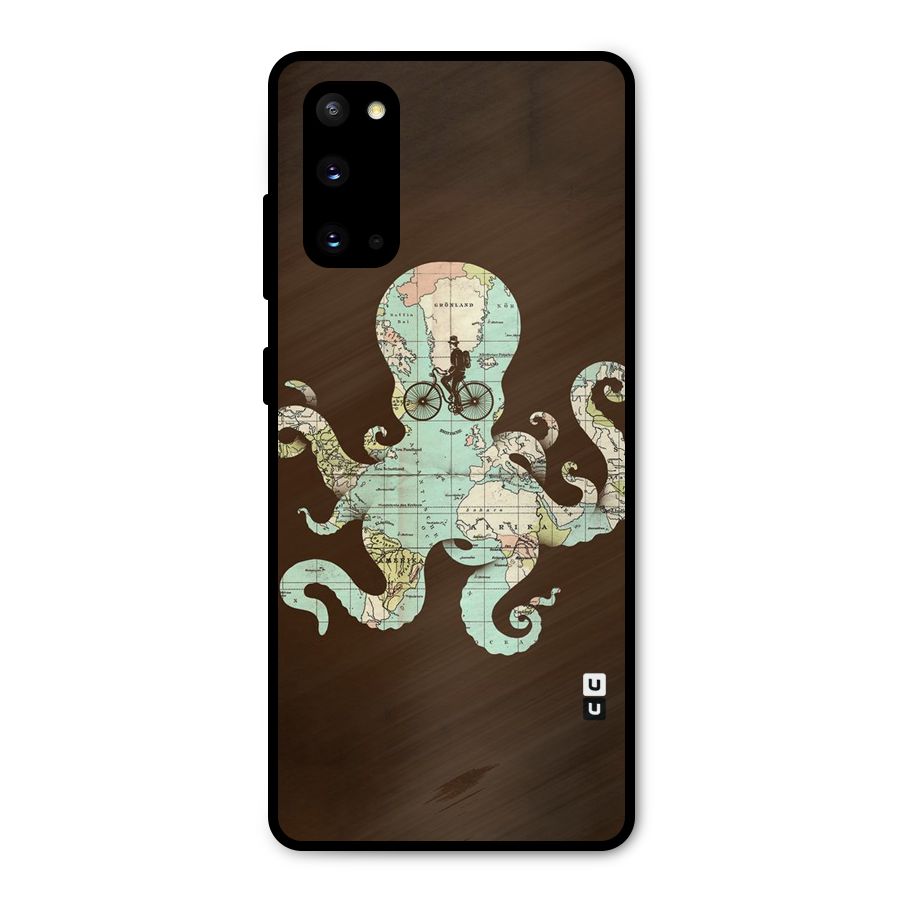 Travel Octopus Metal Back Case for Galaxy S20
