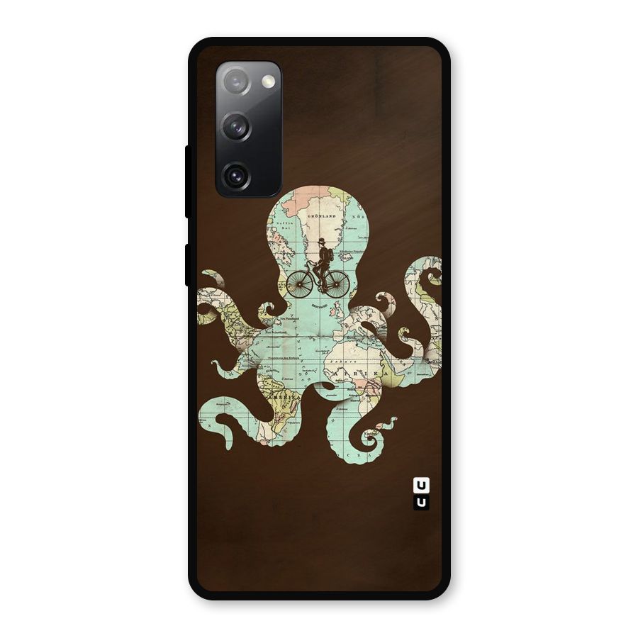 Travel Octopus Metal Back Case for Galaxy S20 FE