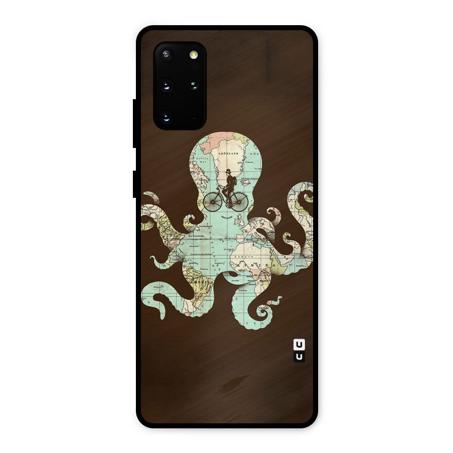 Travel Octopus Metal Back Case for Galaxy S20 Plus