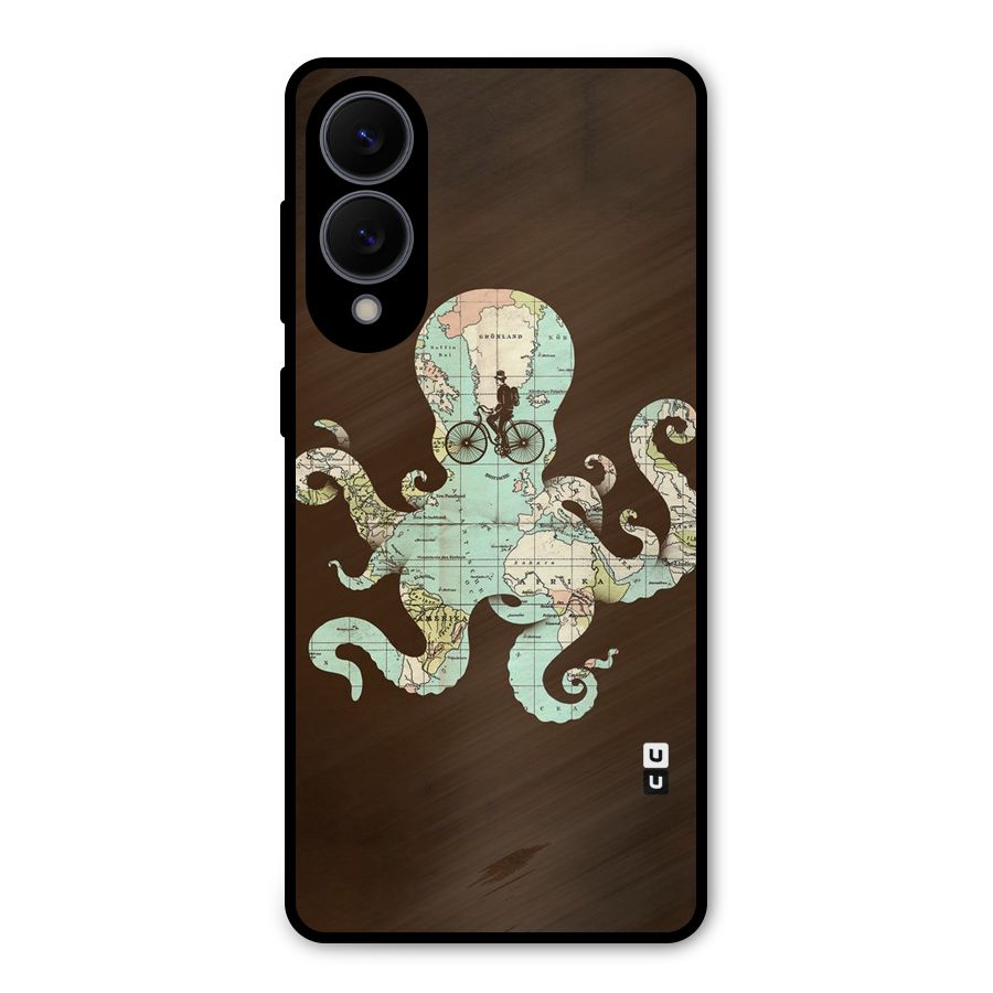 Travel Octopus Metal Back Case for Galaxy S25 Edge