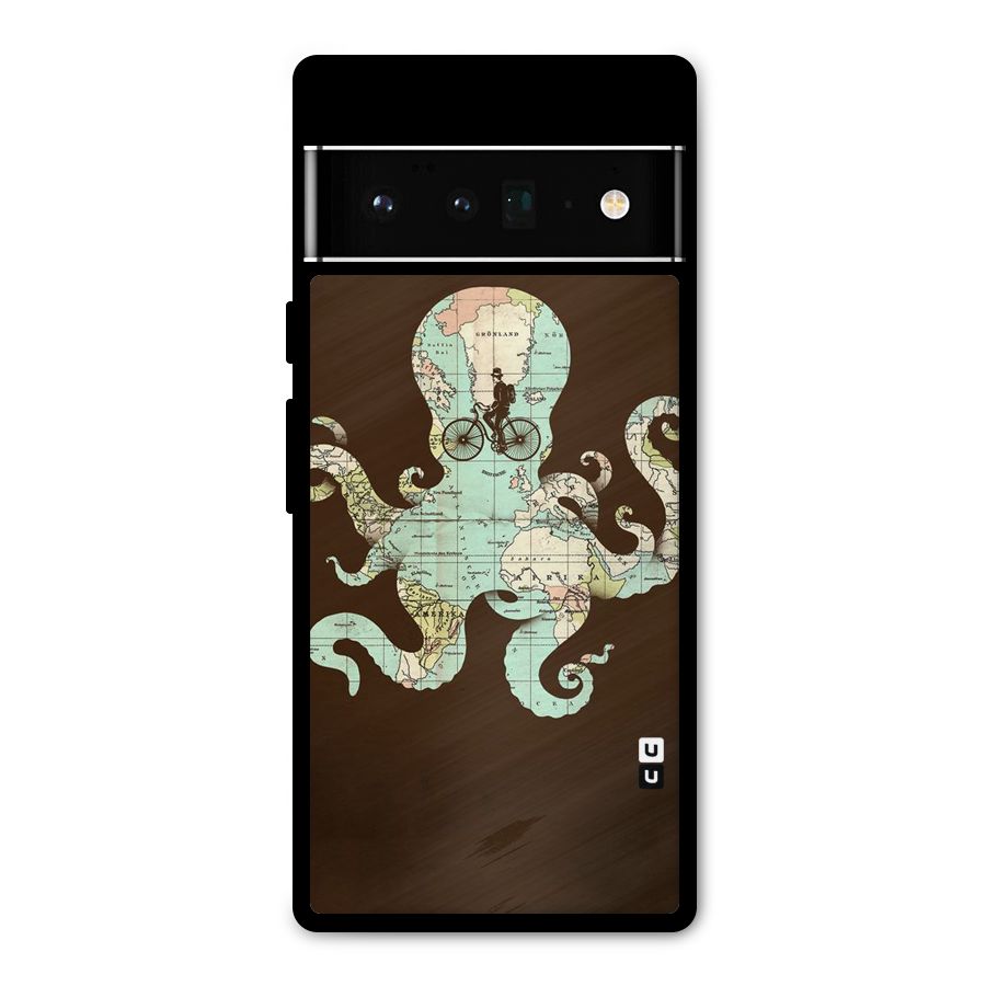 Travel Octopus Metal Back Case for Google Pixel 6 Pro