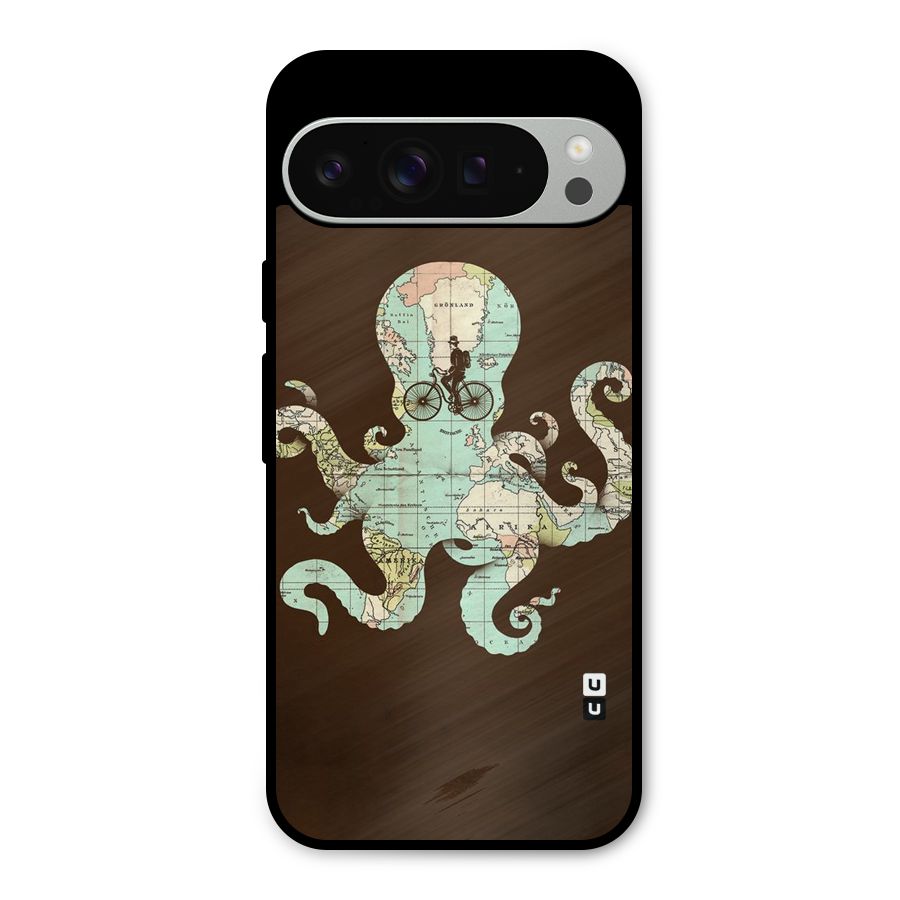 Travel Octopus Metal Back Case for Google Pixel 9 Pro XL