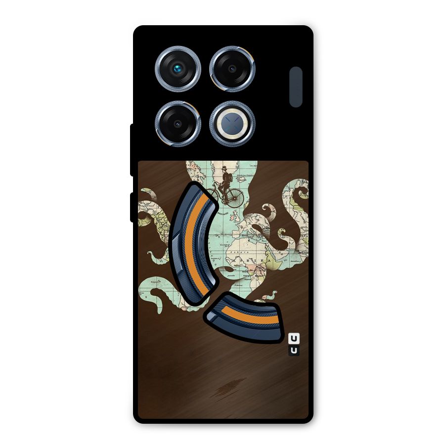Travel Octopus Metal Back Case for Infinix GT 20 Pro