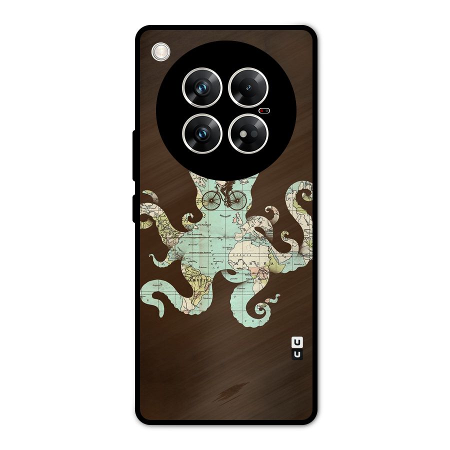 Travel Octopus Metal Back Case for Infinix Zero 40 5G