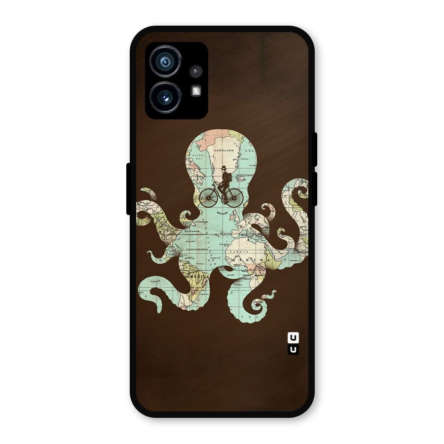 Travel Octopus Metal Back Case for Nothing Phone 1