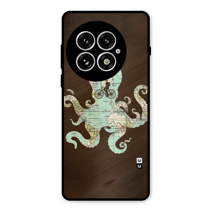 Travel Octopus Metal Back Case for OnePlus 13