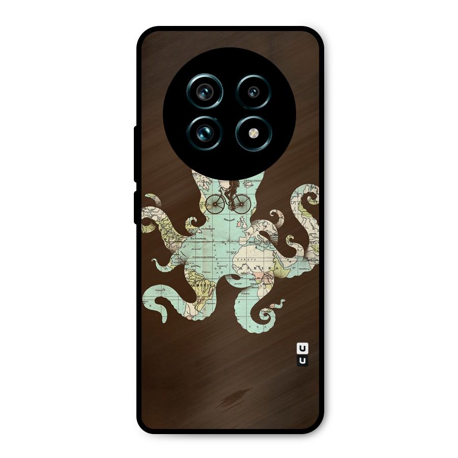 Travel Octopus Metal Back Case for Realme 13 Pro Plus