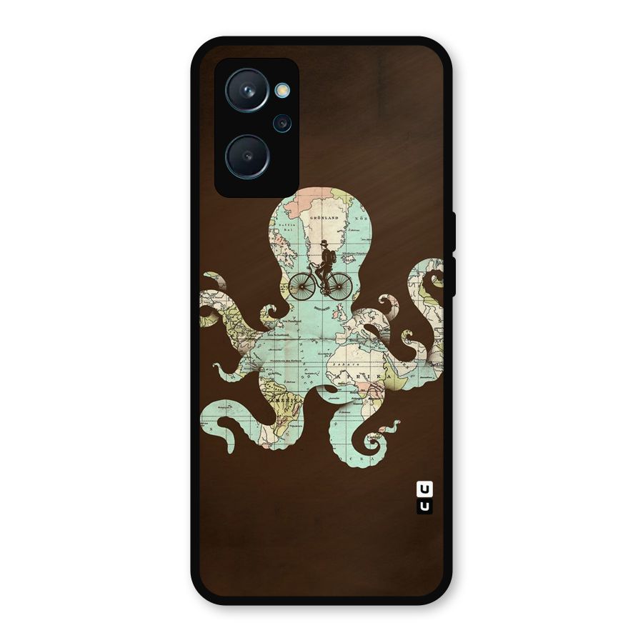 Travel Octopus Metal Back Case for Realme 9i