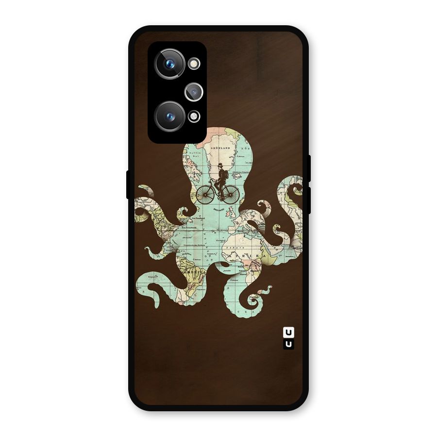Travel Octopus Metal Back Case for Realme GT Neo2