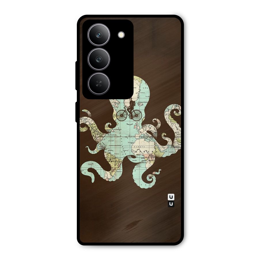 Travel Octopus Metal Back Case for Realme P3x