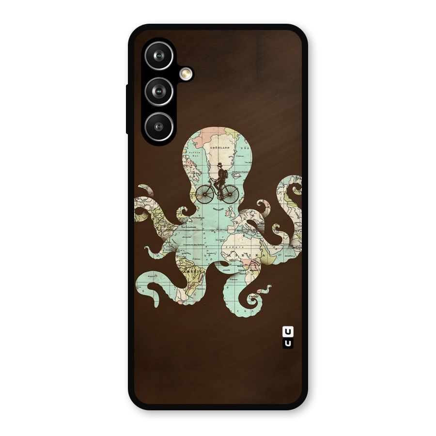Travel Octopus Metal Back Case for Samsung Galaxy M54
