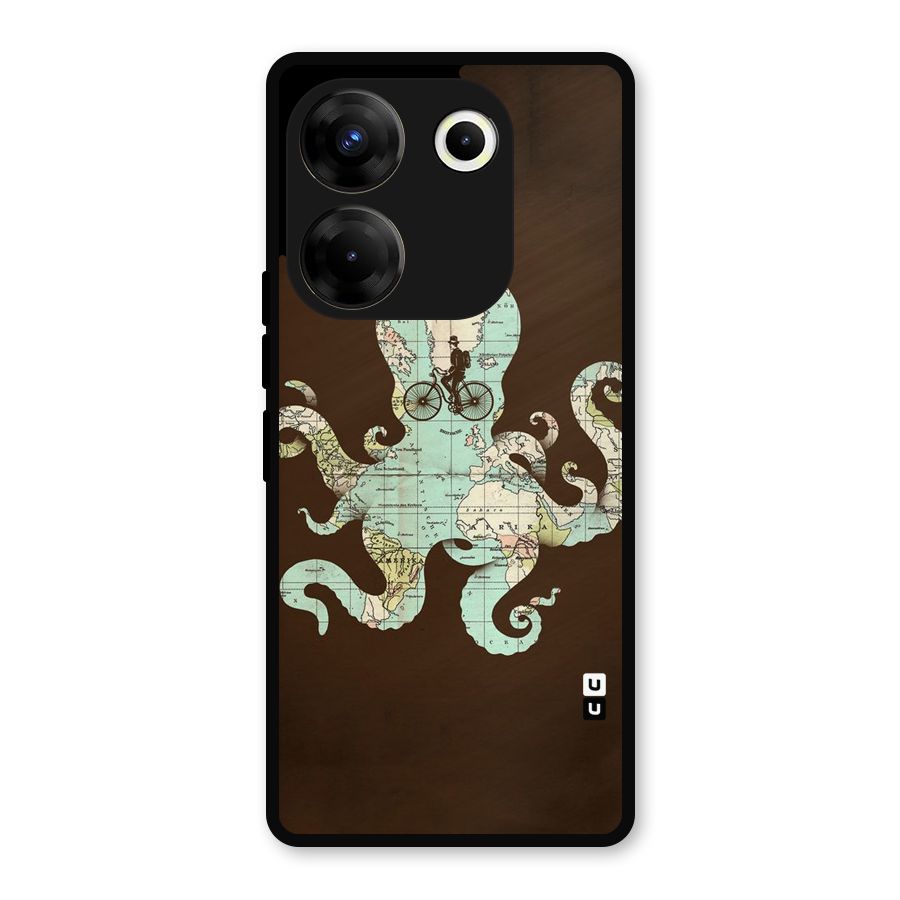 Travel Octopus Metal Back Case for Tecno Camon 20 Pro