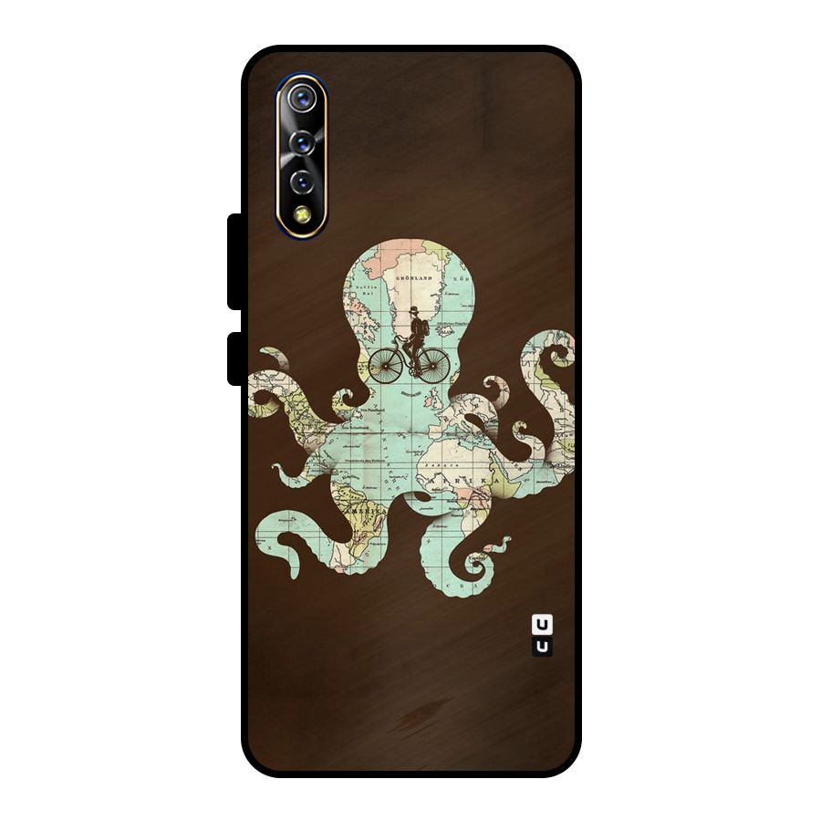 Travel Octopus Metal Back Case for Vivo S1