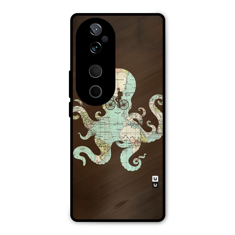 Travel Octopus Metal Back Case for Vivo T3 Ultra