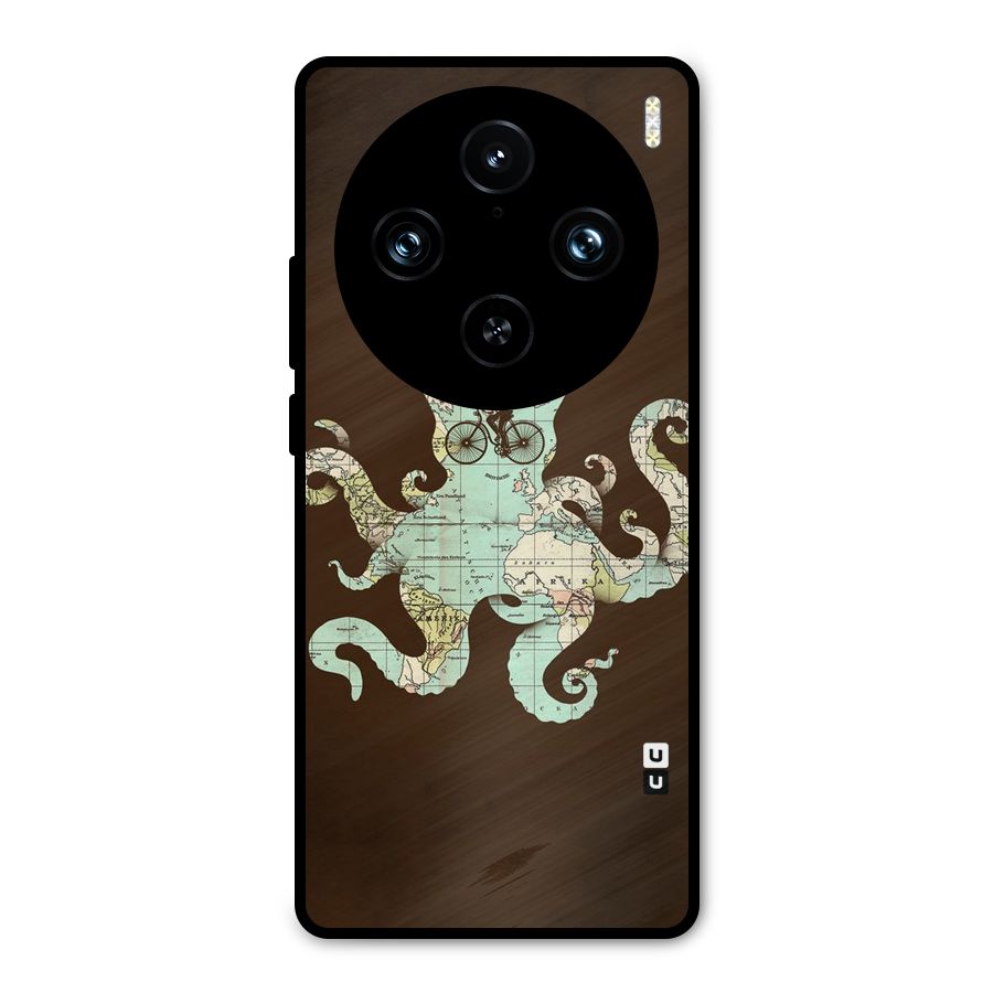 Travel Octopus Metal Back Case for Vivo X100 Pro