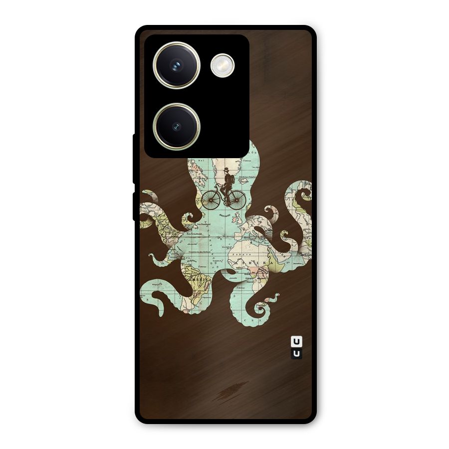 Travel Octopus Metal Back Case for Vivo Y200 Pro
