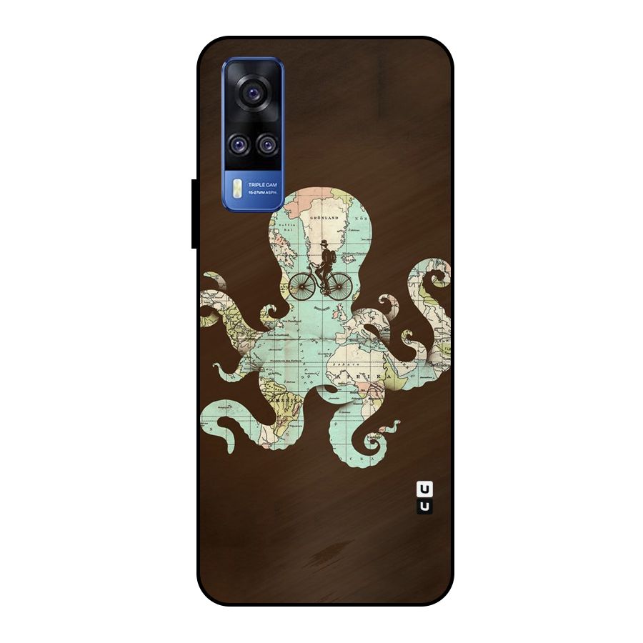 Travel Octopus Metal Back Case for Vivo Y51