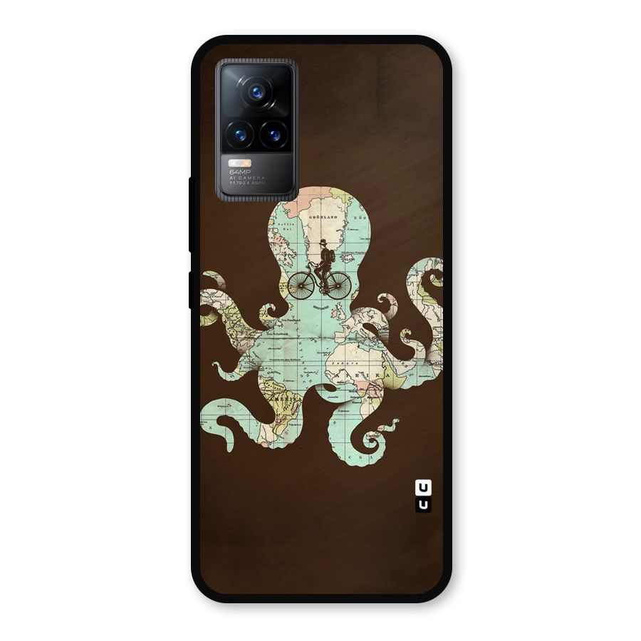 Travel Octopus Metal Back Case for Vivo Y73