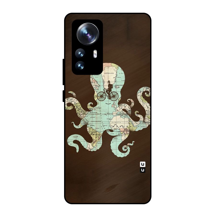 Travel Octopus Metal Back Case for Xiaomi 12 Pro