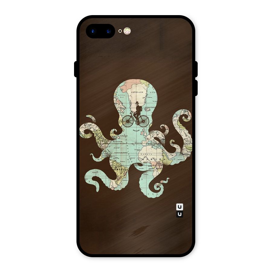 Travel Octopus Metal Back Case for iPhone 7 Plus
