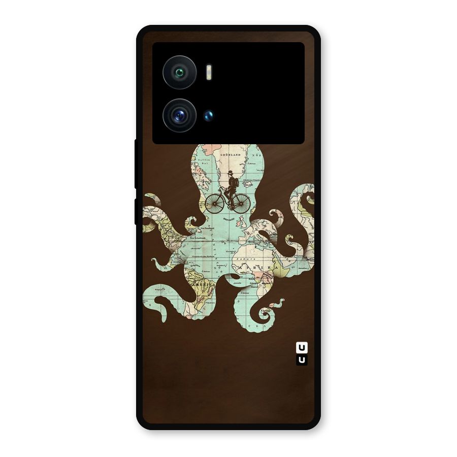 Travel Octopus Metal Back Case for iQOO 9 Pro