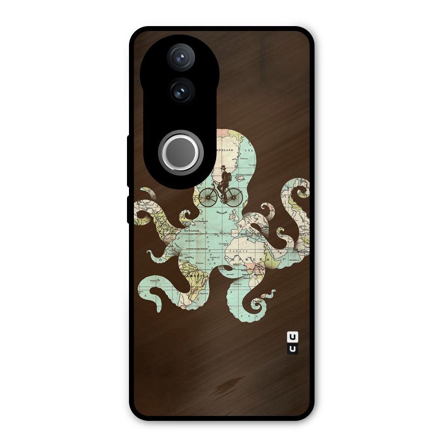 Travel Octopus Metal Back Case for iQOO Z10R
