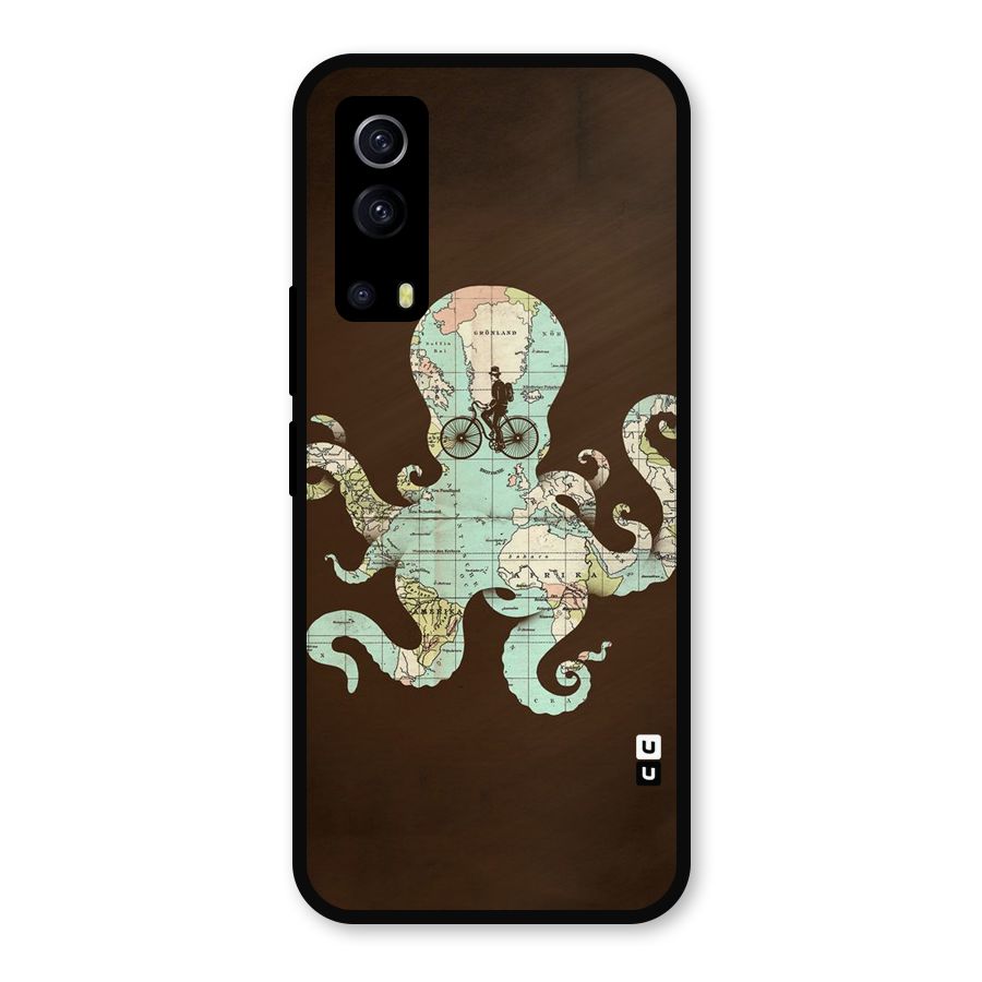 Travel Octopus Metal Back Case for iQOO Z3
