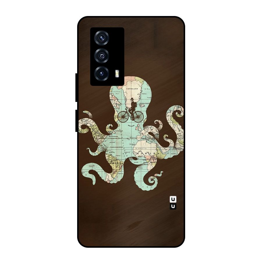 Travel Octopus Metal Back Case for iQOO Z5