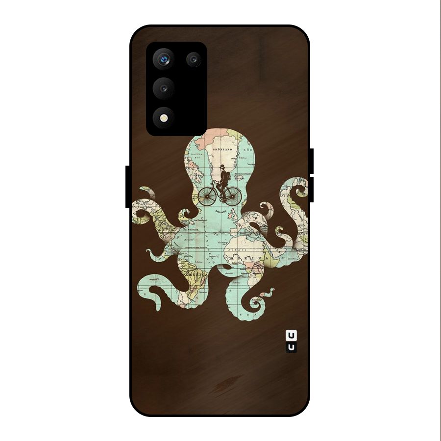 Travel Octopus Metal Back Case for realme 9 5G SE